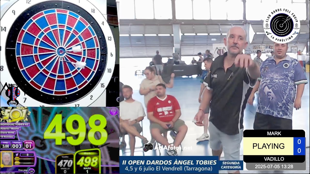 II OPEN de dardos ÀNGEL TOBIES - Individual nivel 2 - MARK vs VADILLO