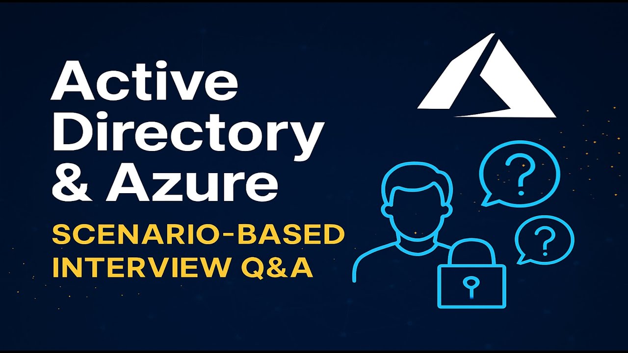 How Active Directory Works & Connects with Azure  Real Interview Scenarios