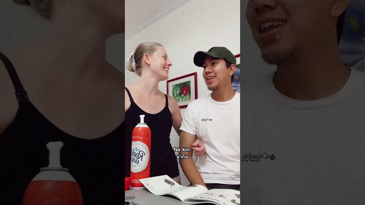 [AMWF] American Woman Married To A Thai Snack // Pranking My Thai Husband (Thai Subtitles)