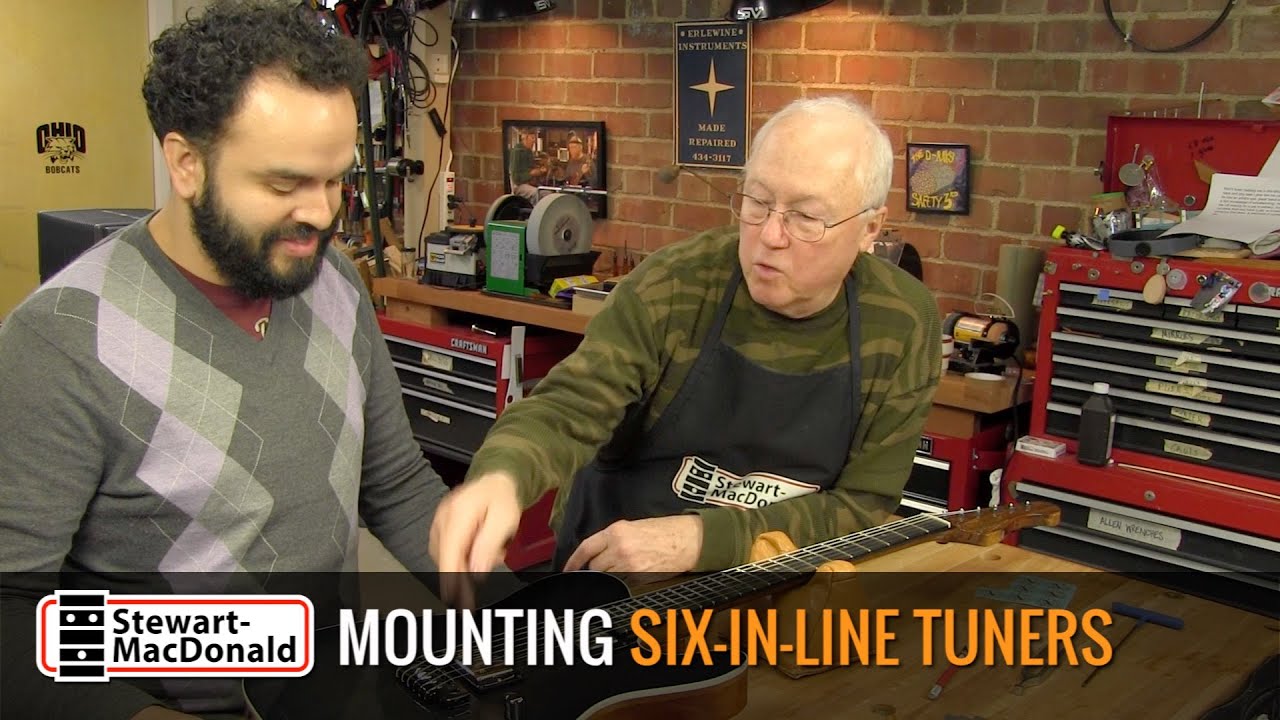 How to install six-in-line tuners