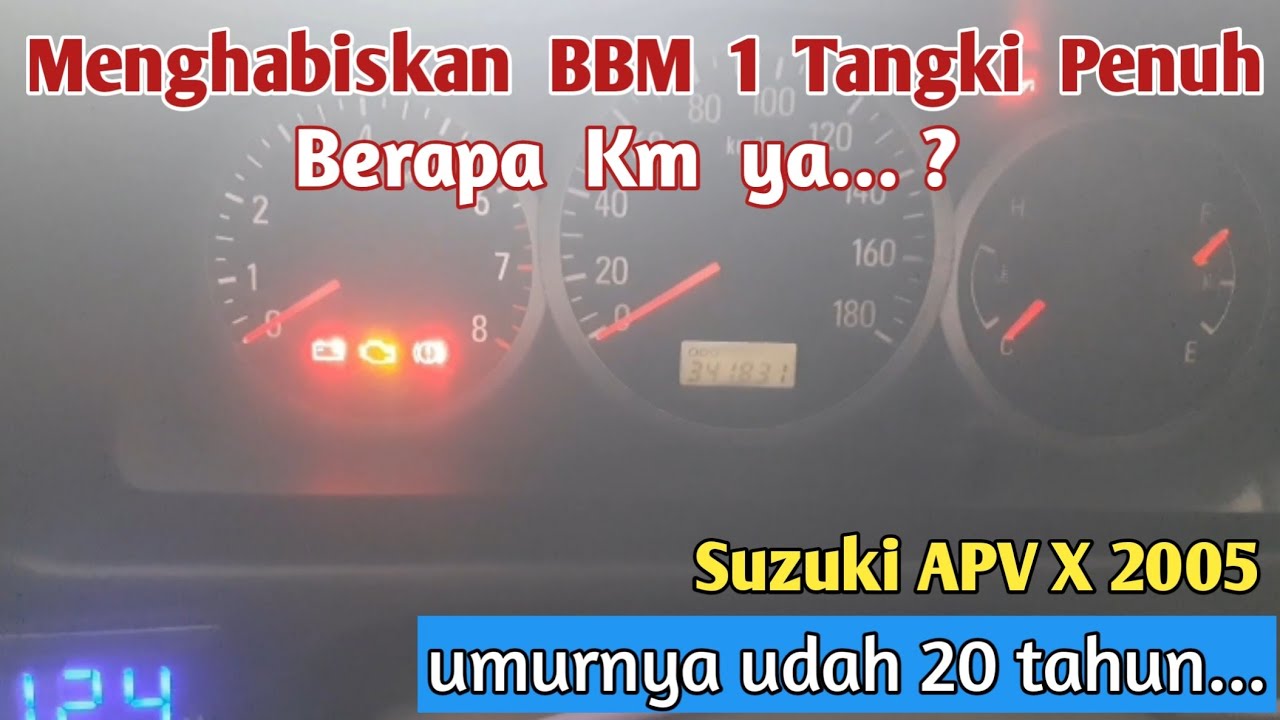 144. Menghabiskan BBM 1 Tangki Penuh Mobil kami, Suzuki APV X 2005.