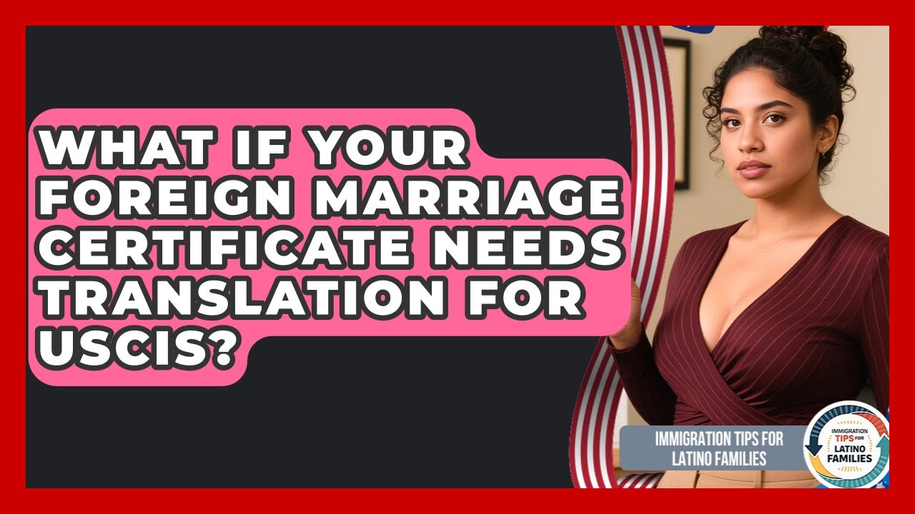 What If Your Foreign Marriage Certificate Needs Translation For USCIS?