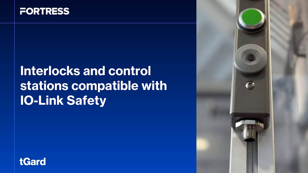 Interlocks and control stations compatible with IO-Link Safety