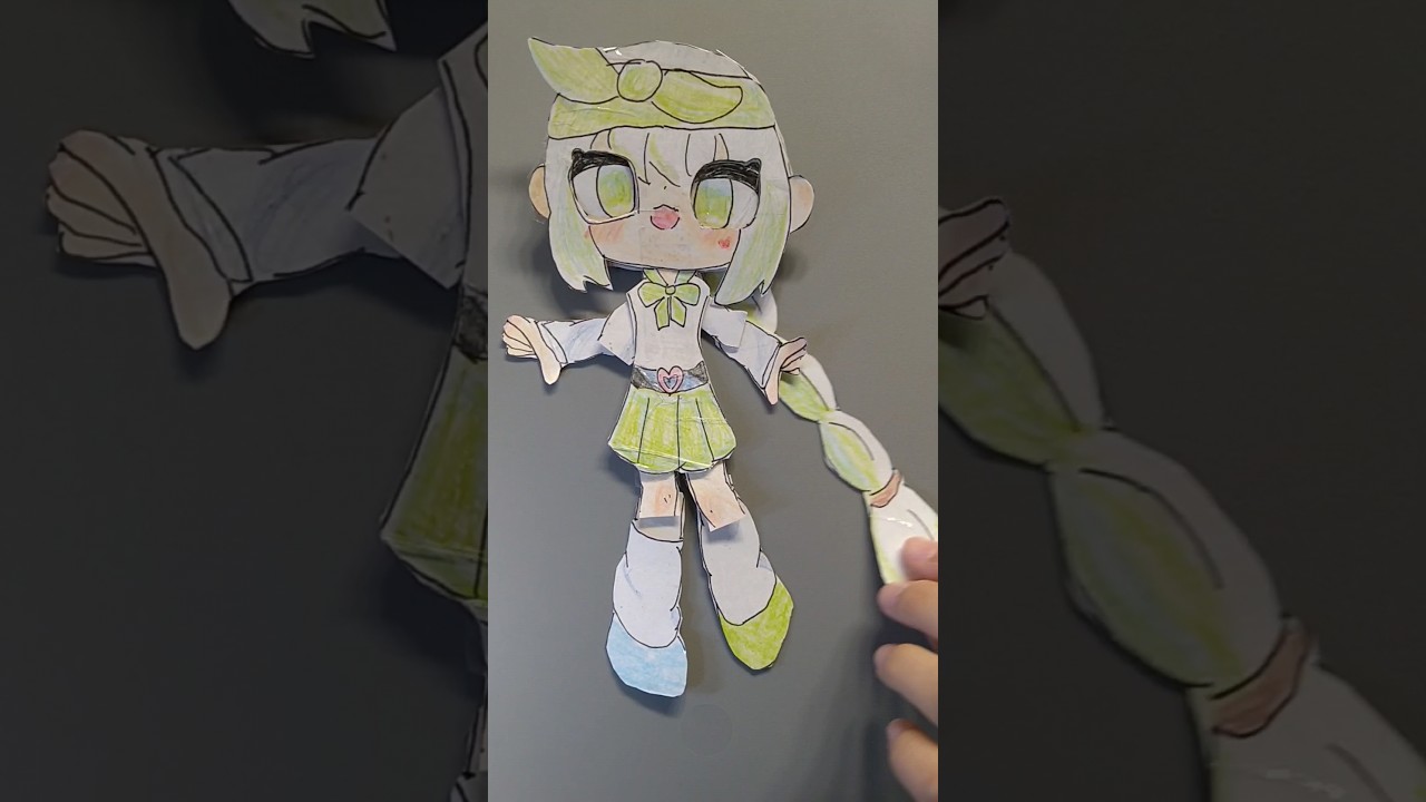 小５が作るペーパードール＃オリジナル ＃イラスト#ボカロ