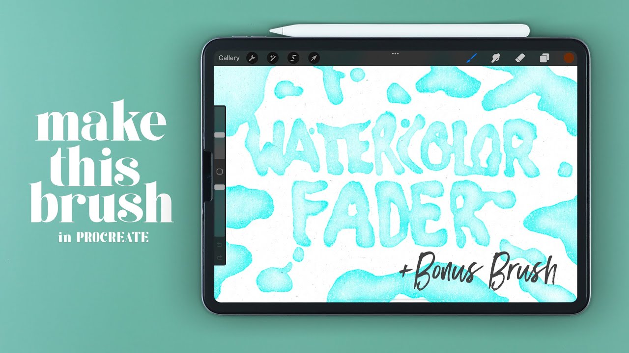 Создание акварельной фейдерной кисти в PROCREATE (+ бонусная кисть)