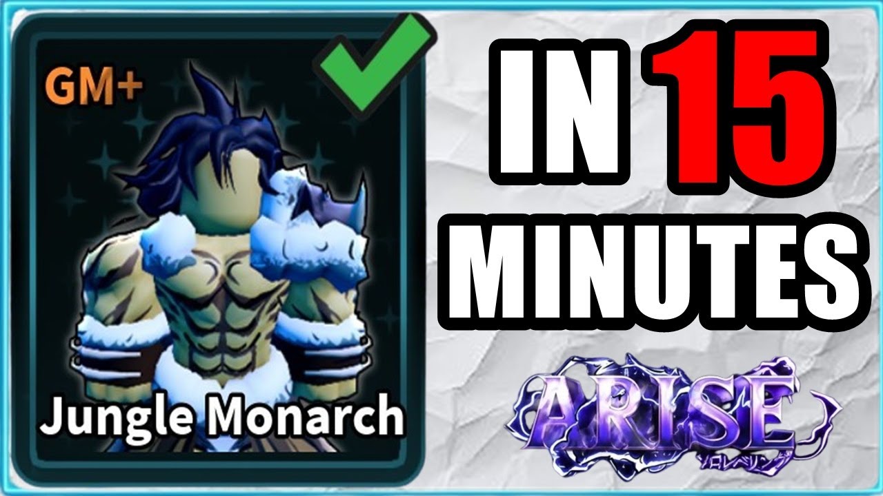 How To Get GM+ Rank Jungle Monarch In Arise Crossover Roblox