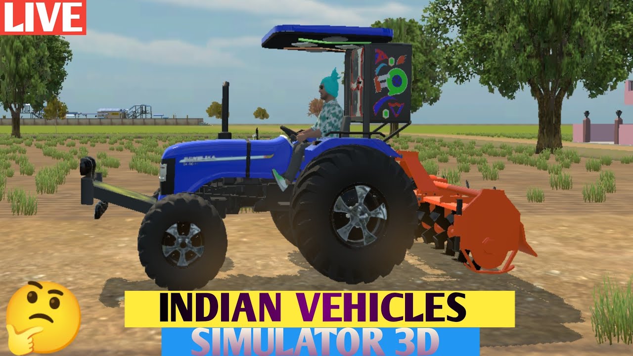 99_100 aale is live! Indian vehicle simulator 3d game farming map farming Mein best 🤔🔥🔥