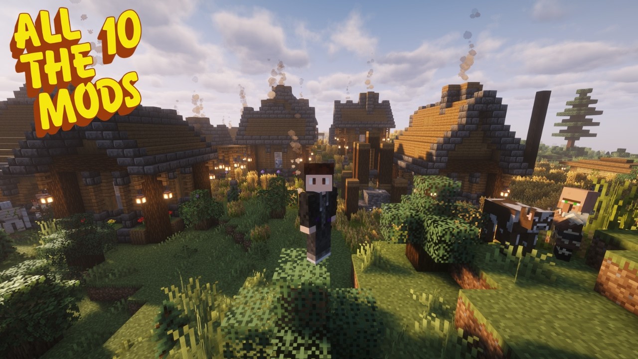 Getting Started With Some Basic Minecraft | Minecraft All The Mods 10 Episode 1 (No Commentary)