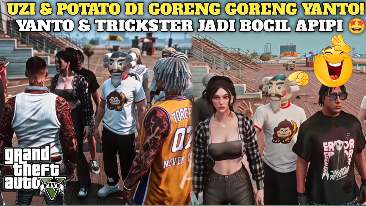 UZI & POTATO DI GORENG GORENG YANTO! | YANTO & TRICKSTER JADI BOCIL APIPI 🤩 | GTA V ROLEPLAY