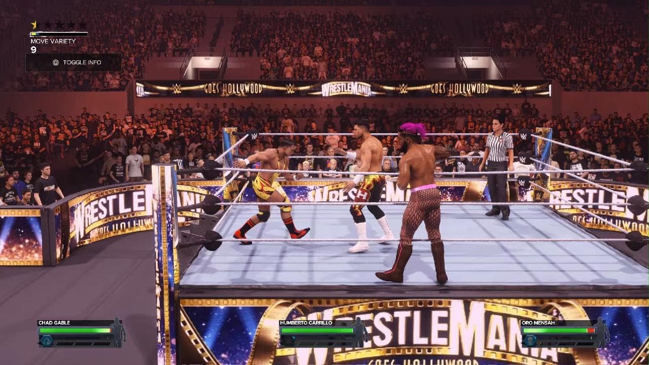 WWE 2K24 AWE/BCW #3&3 WrestleMaina 9(2k24) main Event