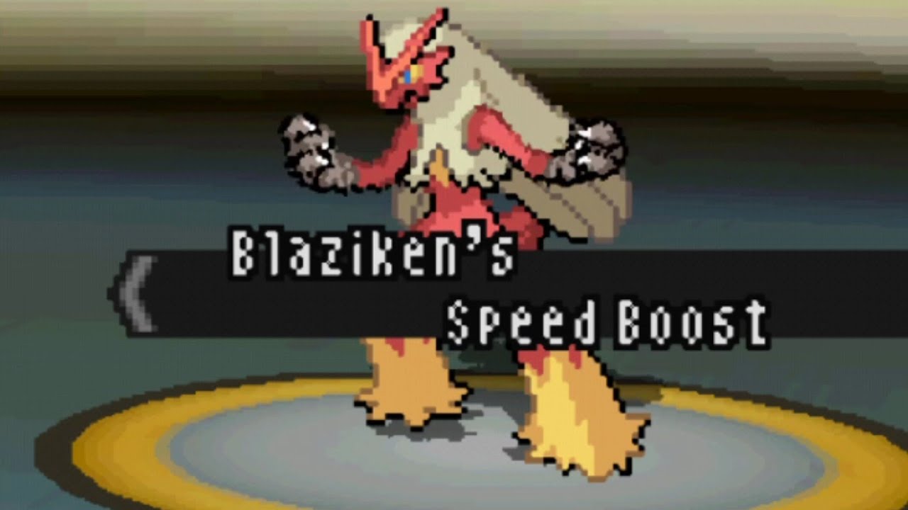 Speed boost Blaziken