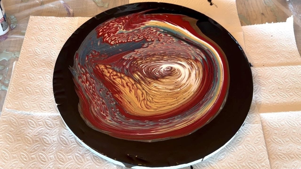 Ring Pour / Straight Pour - Fluid Art Tutorial / Acrylic Pouring