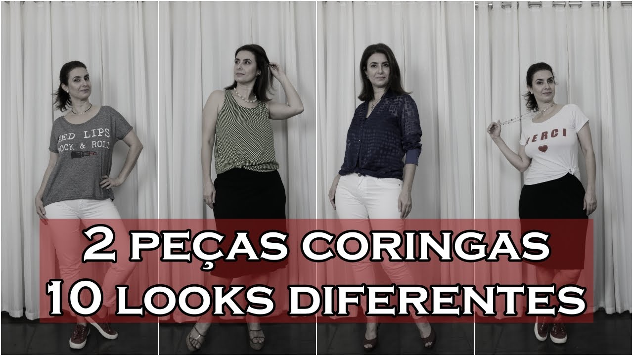 2 PEÇAS CORINGAS 10 LOOKS DIFERENTES - ARMÁRIO INTELIGENTE!