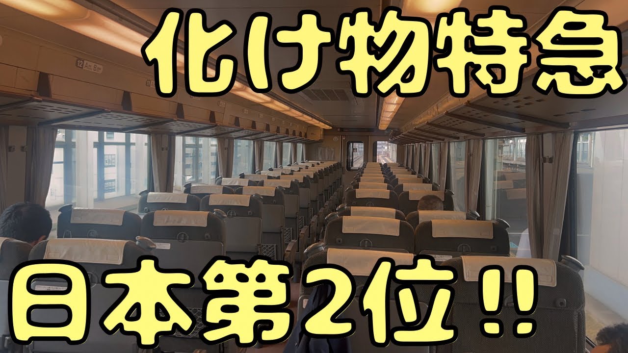 終点が果てしなく遠い...ぶっ飛ばしながら山を駆け抜ける特急が凄い...