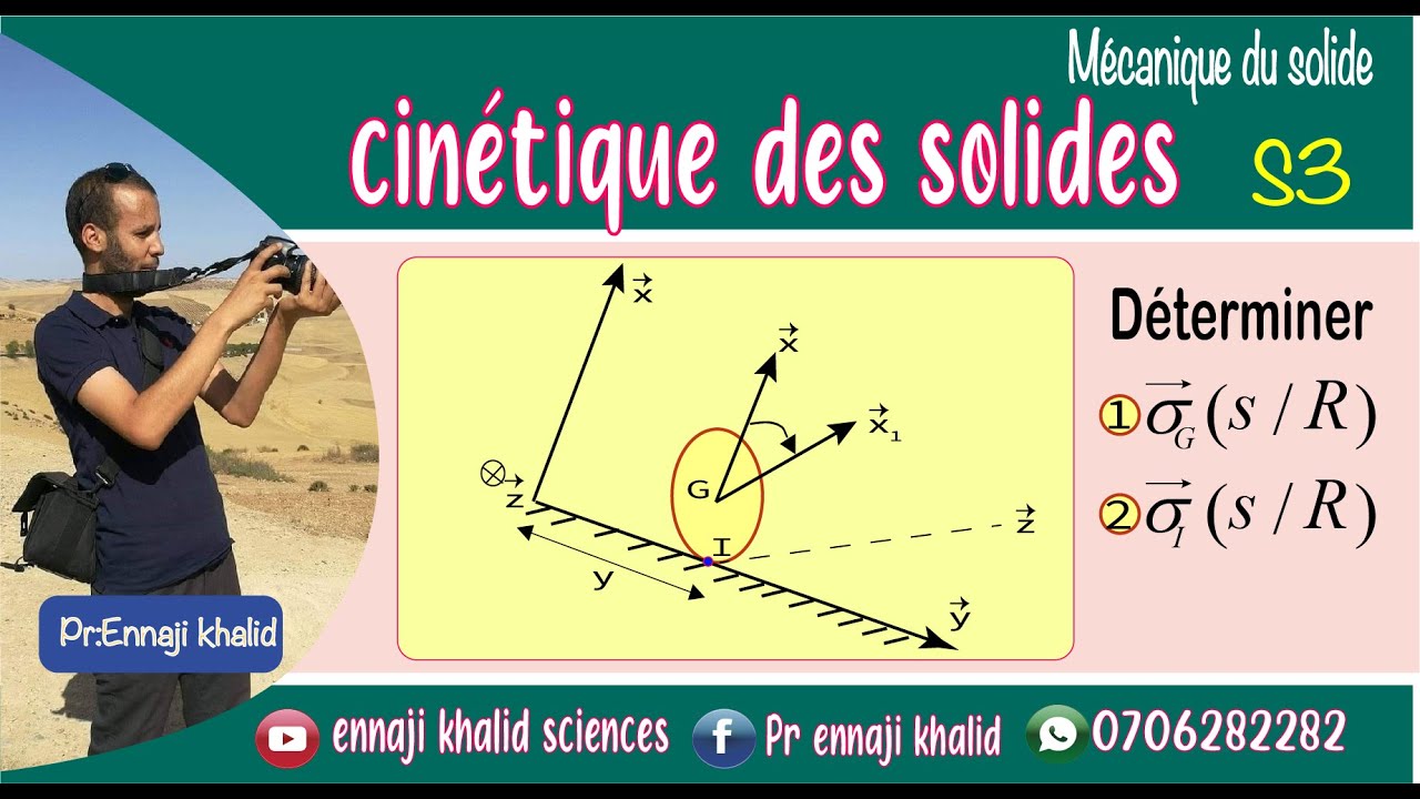 Moment cinétique exercice corrigé Mécanique de solide