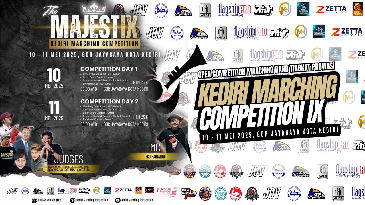 ( LIVE ) KEDIRI MARCHING COMPETITION IX DI GOR JAYABAYA KEDIRI 11 MEI 2025