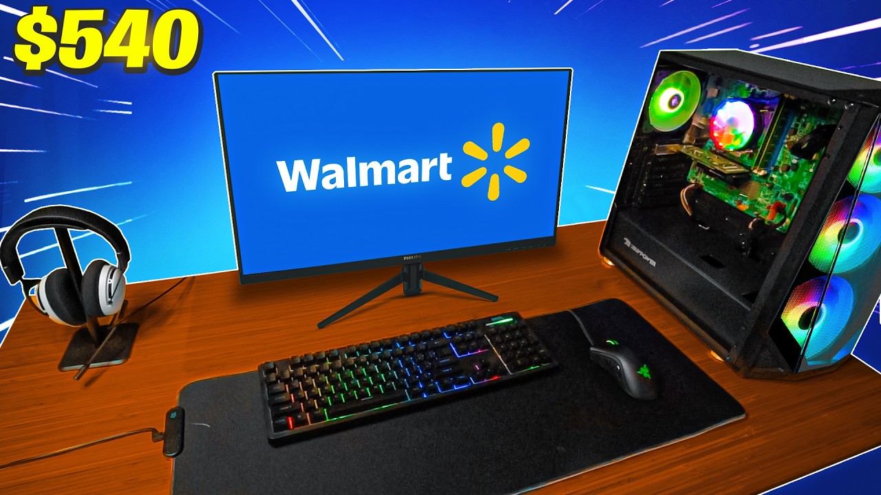 I Bought The CHEAPEST Gaming Setup From Walmart...
