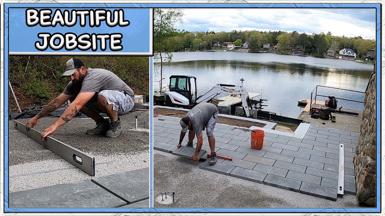 Screeding & Laying a Natural (Bluestone) Patio