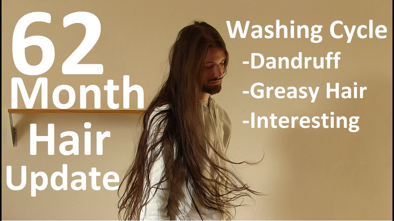 Mens Long Hair in Motion • Washing Cycle • 5 Years 2 Months Update