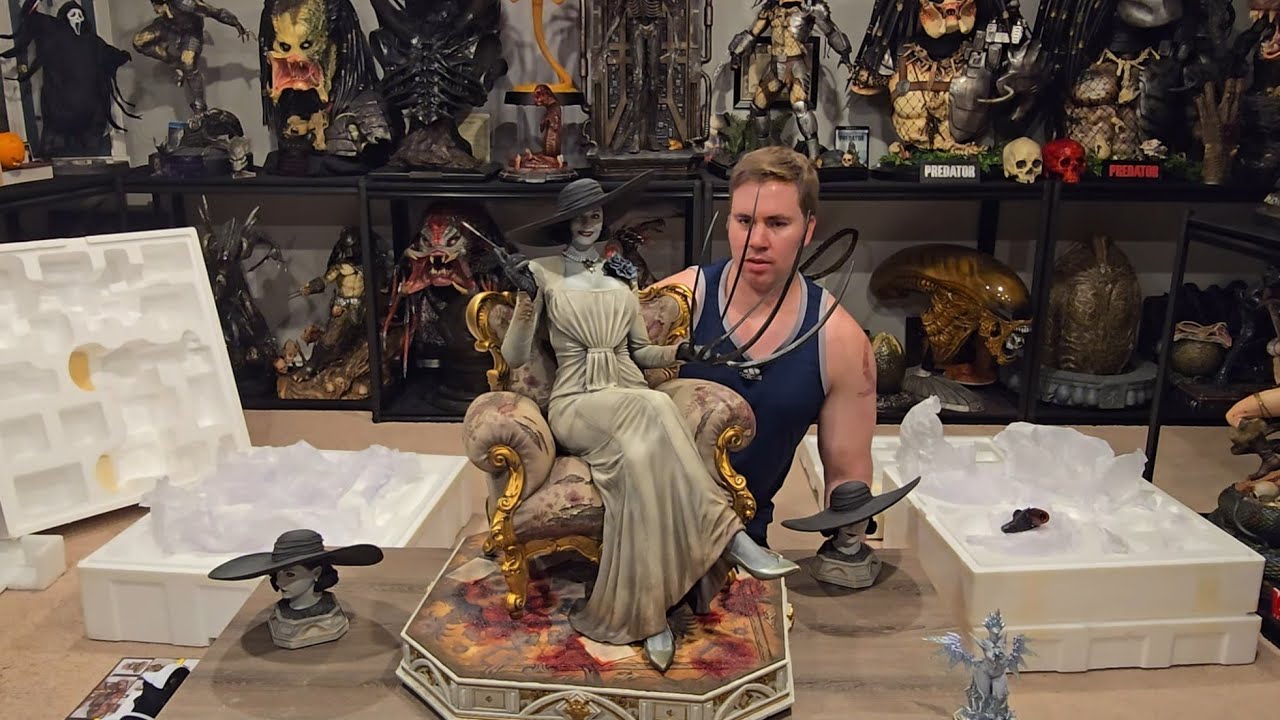 Prime 1 Resident Evil VillageAlcina Dimitrescu 1/4 Statue Unboxing/Review