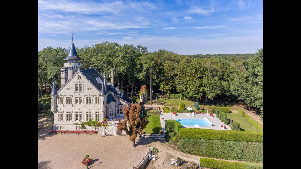 Elegant 19thC chateau with huge park and heated pool for sale in Poitou-Charentes - ref: 56317CFI86