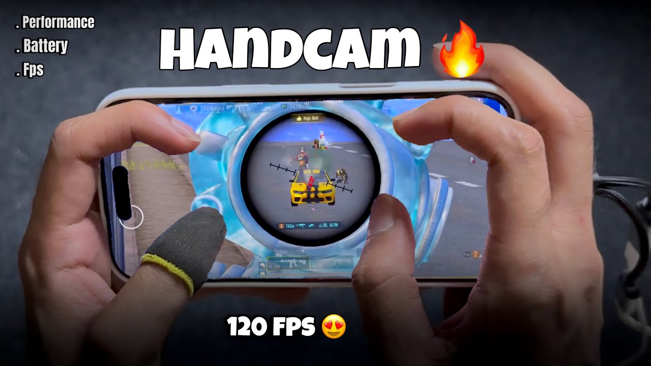 iPhone 16 Pro Best BGMI Handcam Gameplay 🔥 120fps + Full Gyroscope! BGMI/PUBGM