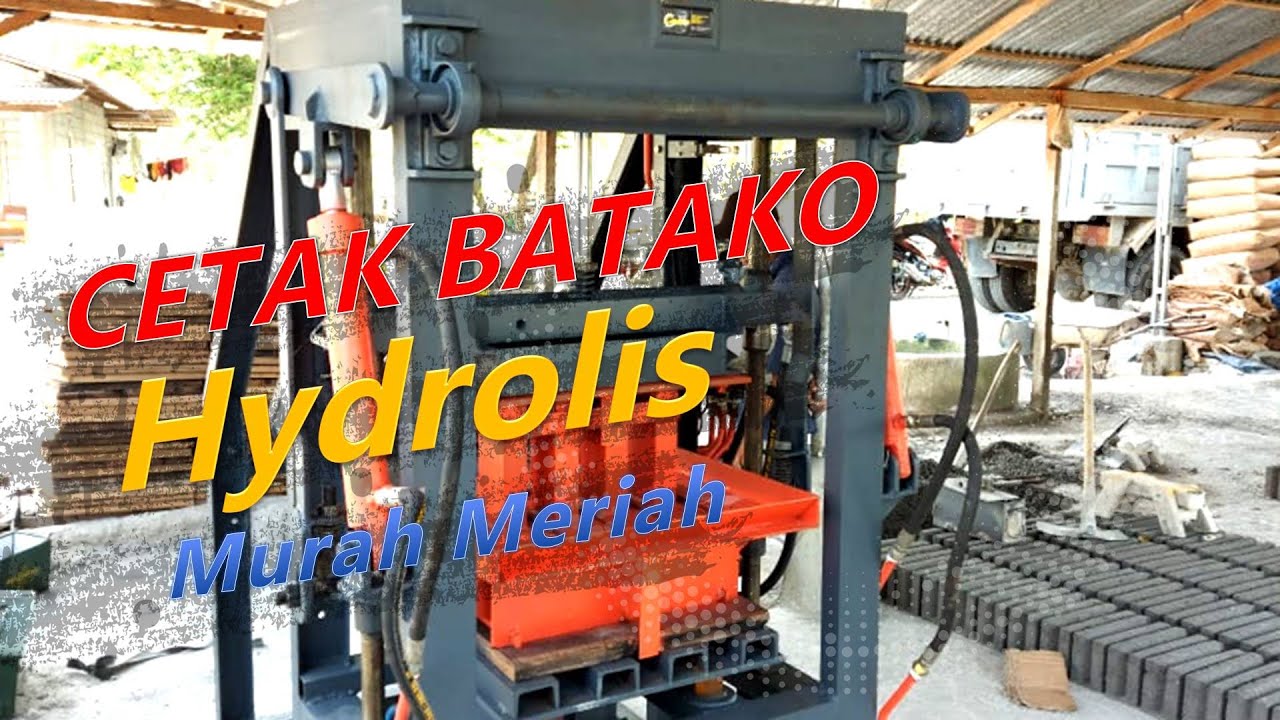 Mesin cetak batako | mesin batako hidrolis | pencetak batako keluar 4