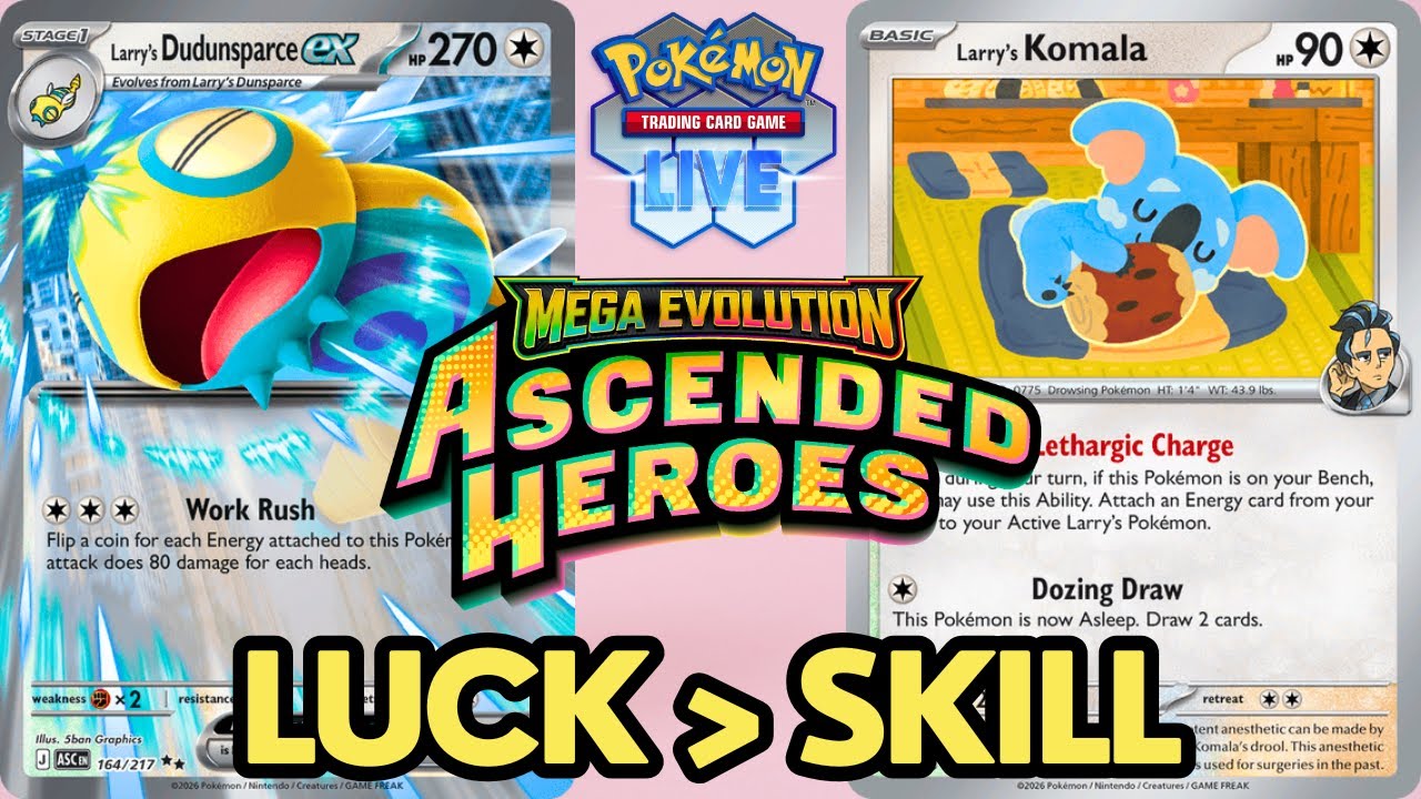 This Larry’s Dudunsparce ex deck requires no skill, just luck