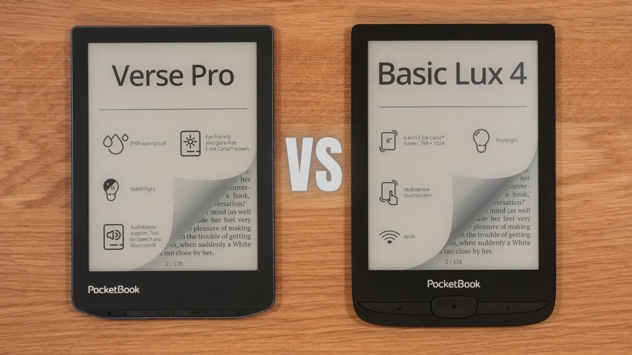 Pocketbook Verse Pro vs Basic Lux 4: Is the Pro Worth the Extra Money?