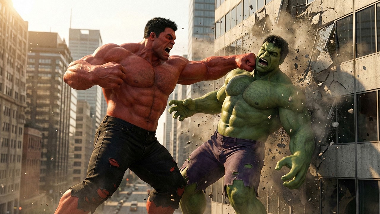 Hulk vs Red Hulk Full Battle | Episode 1 – Epic Superhero Fight
