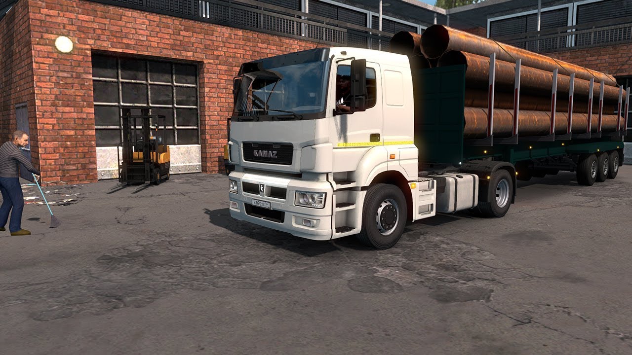 Купил КАМАЗ - #9●RusMap+Юг+Казахстан●ETS2 1.35х