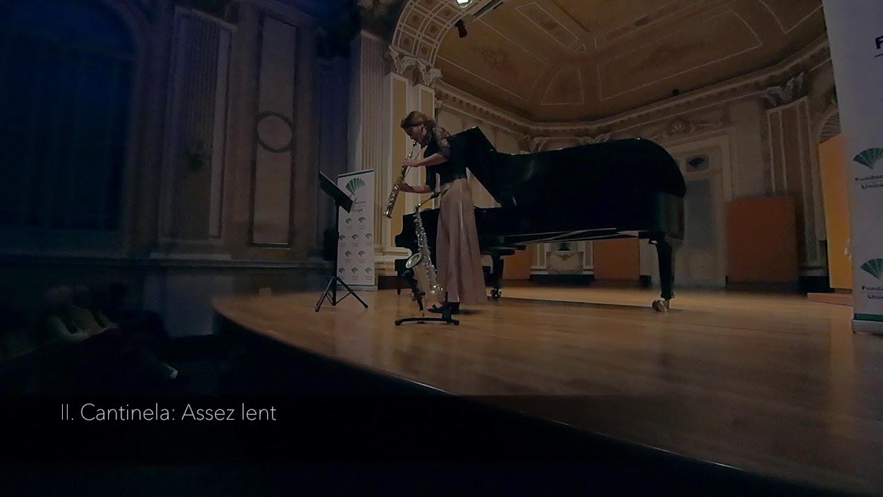 Poulenc FLUTE SONATA (saxophone)- Elisa Urrestarazu y  Antonio Ortiz