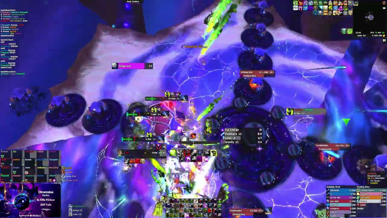 Origin VS Mythic Dimensius - Destruction Warlock POV