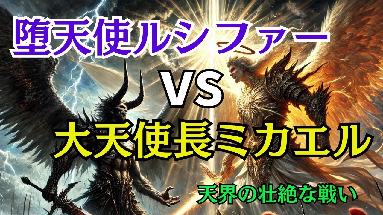 天使の反乱：ルシファーの堕天と天界の戦い【キリスト教】