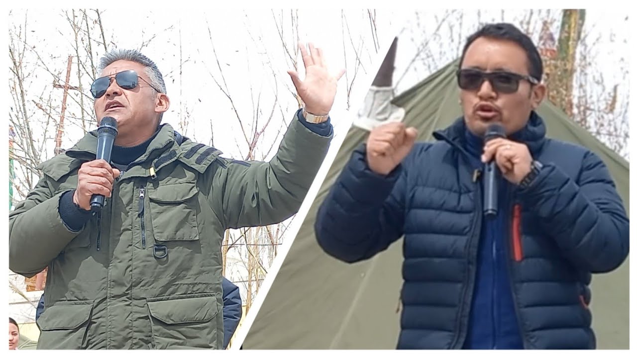 Ex MLA Deldan Namgyal, Councllor Chushul Konchok Stanzin extending support to #sonamwangchuk #ladakh