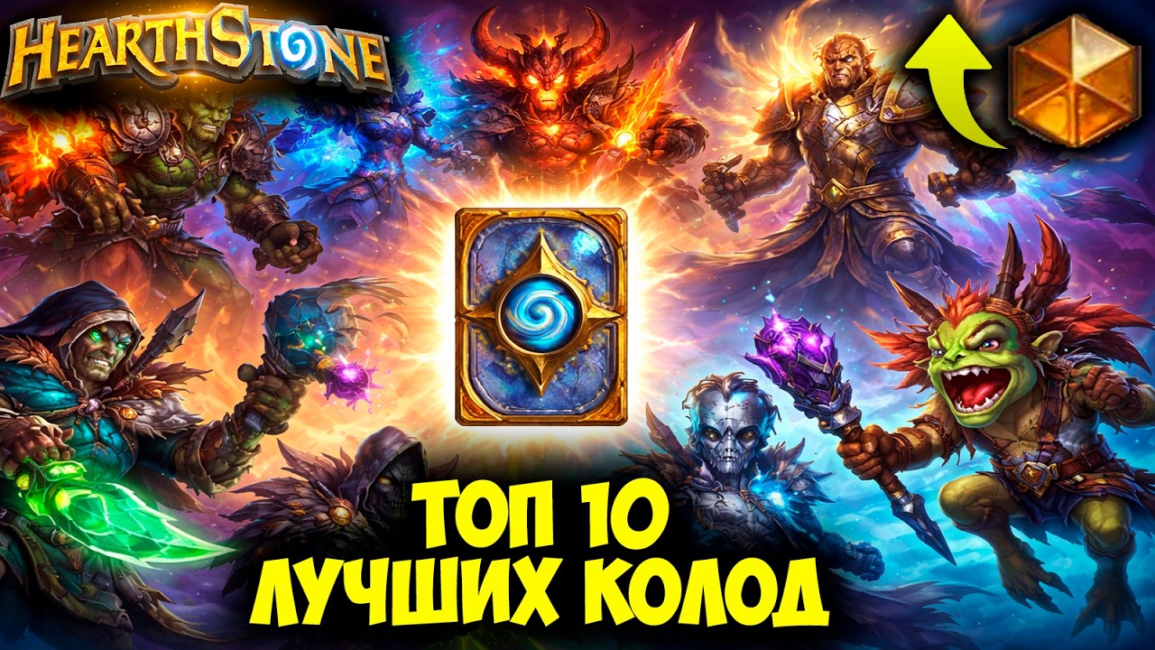 ТОП-10 САМЫХ СИЛЬНЫХ КОЛОД в Hearthstone ПРЯМО СЕЙЧАС! 🔥