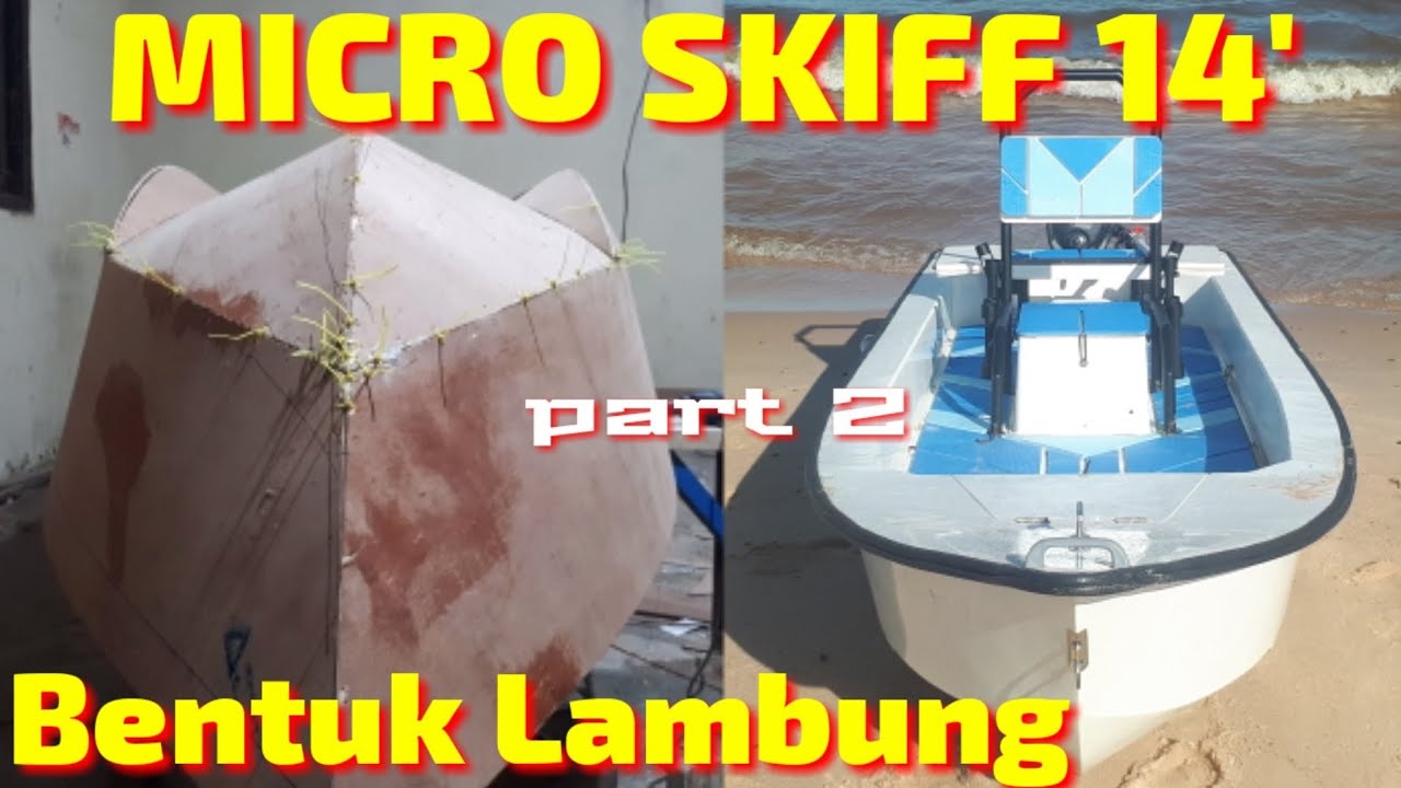 Buat perahu fiber sendiri....Micro skiff // part 2