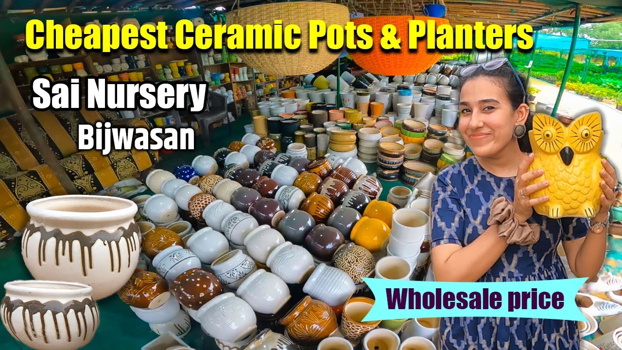 Cheapest Ceramic Pots & Planters Wholesale/Retail | Sai Nursery ,Bijwasan