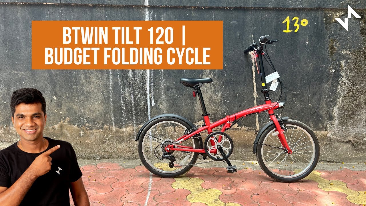 btwin tilt 120 folding bike review  with price [2024] | Best Budget Folding cycle In India