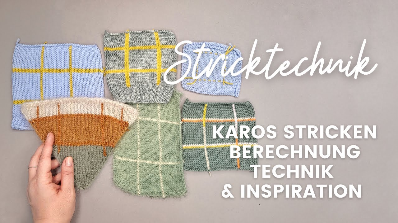 Stricktechnik - Karos stricken. Technik, Variationen und etwas Inspiration