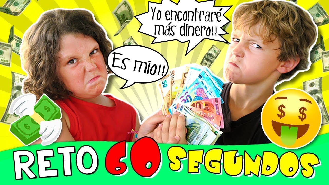 🤑 60 SEGUNDOS para encontrar 100€ en nuestra NUEVA casa 🏠 Retos de niños