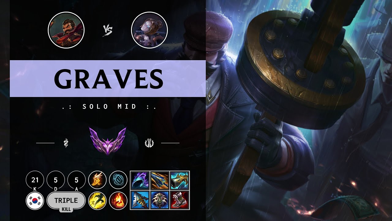 Graves Mid vs Orianna - KR Master Patch 14.9