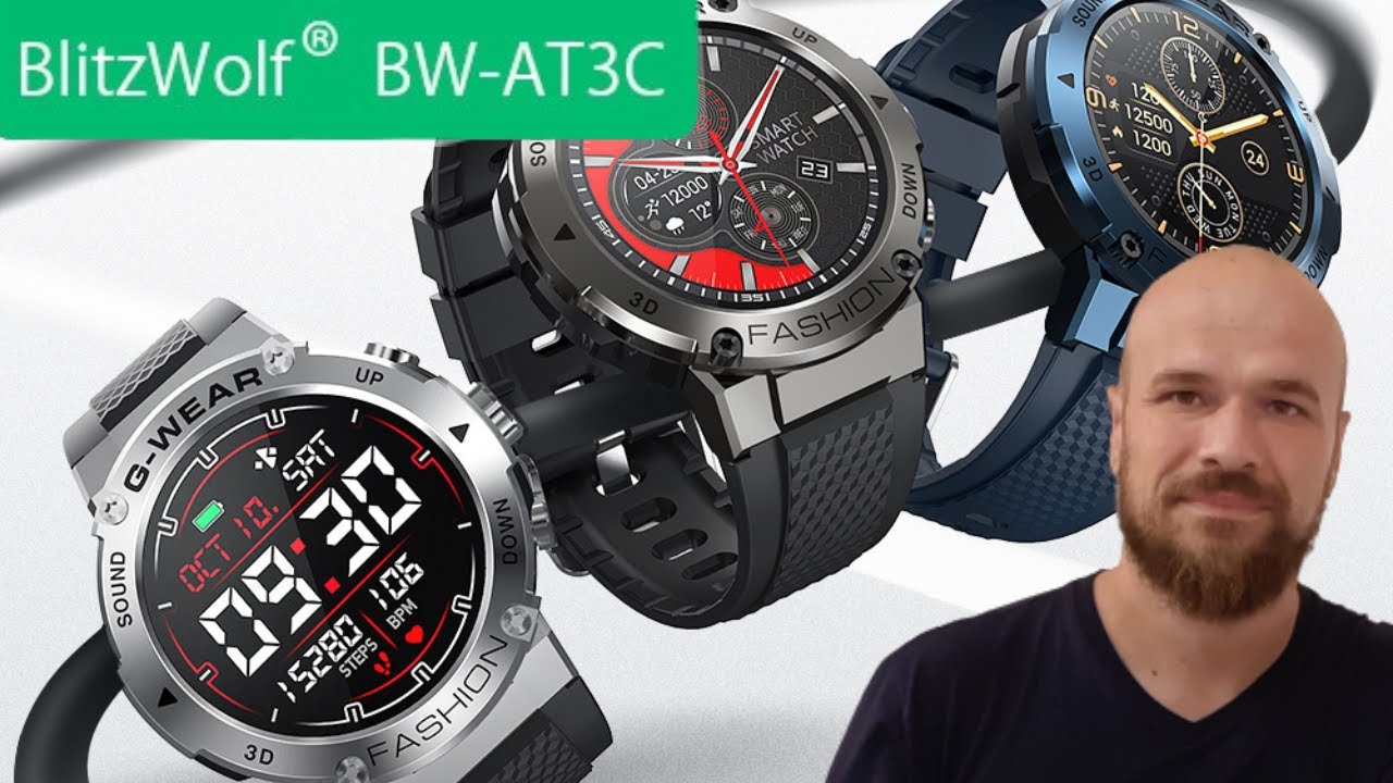 Montre connectée BLITZWOLF BW-AT3C ! sport, santé tout y est dans cette SMARTWATCH!
