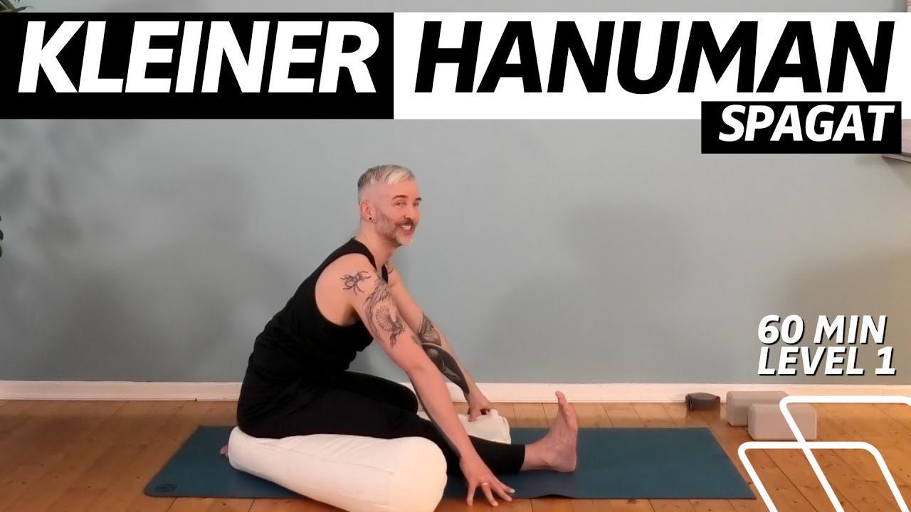 ⏰ 60:00 Minuten Beinrückseite & Hüftbeuger | Level 1 mit kl. Spagat | Einfache Yogastunde für alle