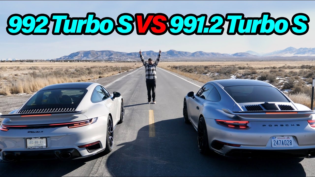 Porsche 911 Turbo S 992 2021 года против 991 2 Turbo S 2021 года