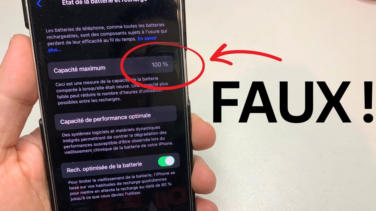 V&eacute;rifiez l'&eacute;tat REEL de la batterie de votre iPhone !