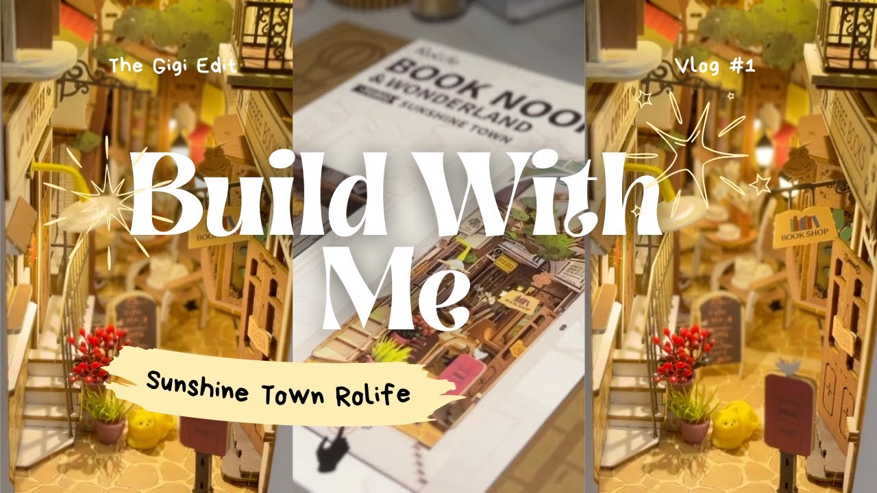 ˚.🎀༘⋆ Building the Cutest Sunshine Town Book Nook! | Satisfying Miniature Assembly 𐙚⋆°｡⋆♡