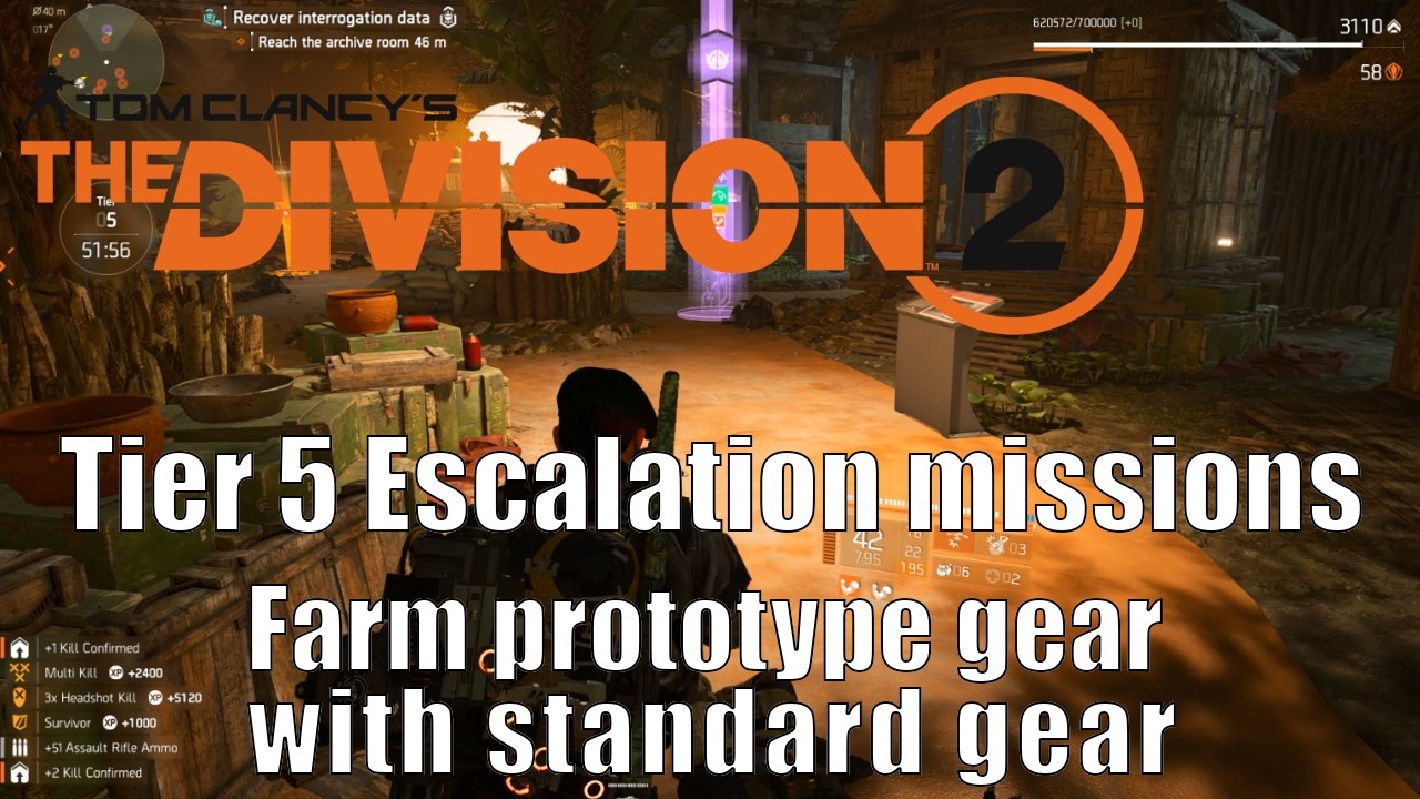 How to farm Prototype gear with standard gear | Escalation tier 5 The Division 2