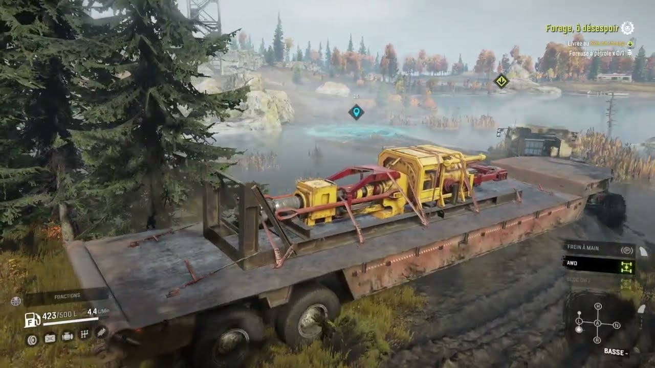 SnowRunner Convoie exceptionnel Foreuse a pétrole GWC GOLIATH