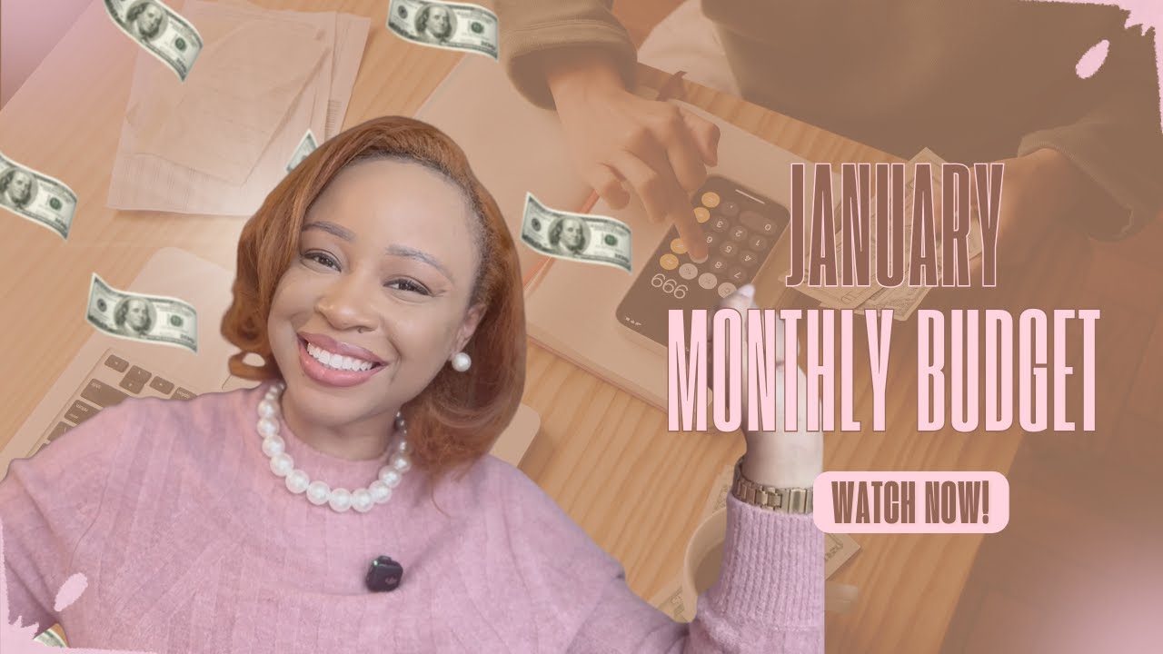 💰 January Monthly Budget | New Month, New Numbers, &1k Subscribers 💰